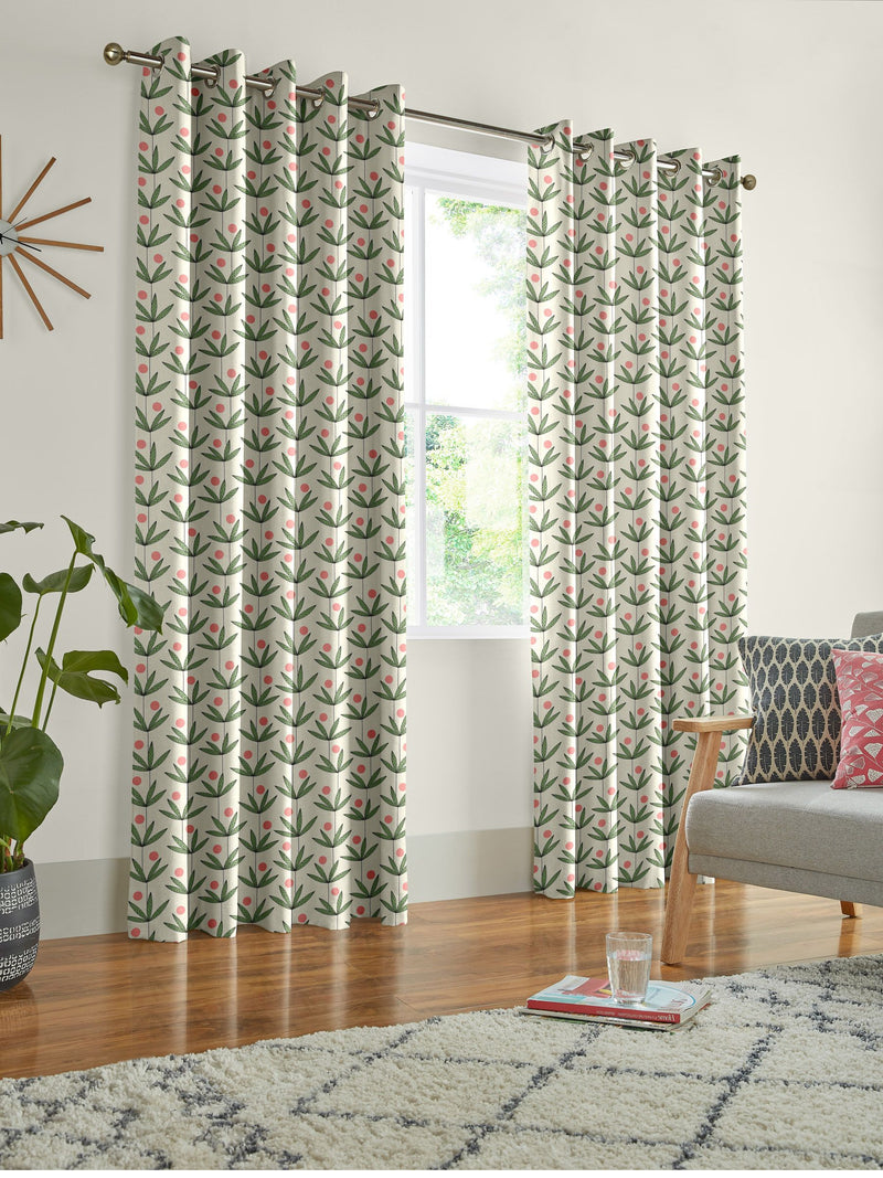 MissPrint Glades Palm Tree made to measure curtains, UK version