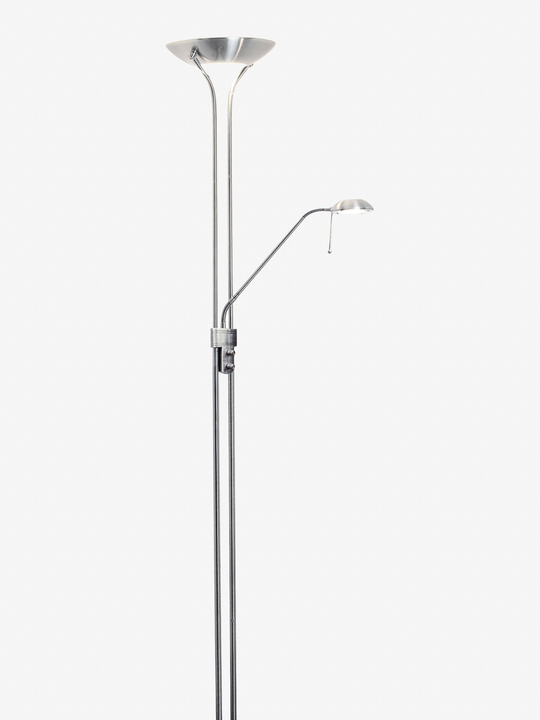 Dar Lighting Chrome Hannah floor lamp H180cm, imported from the UK