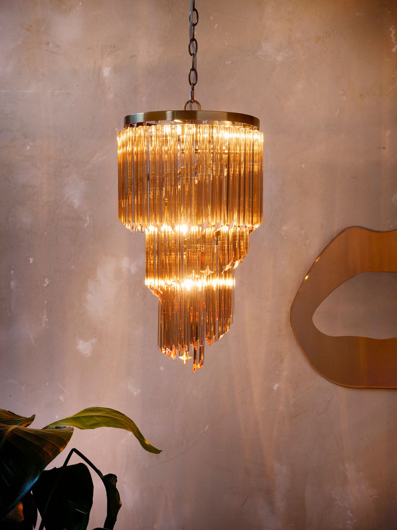 Rockett St George liten champagne cabaret lysekrone - Britisk produkt