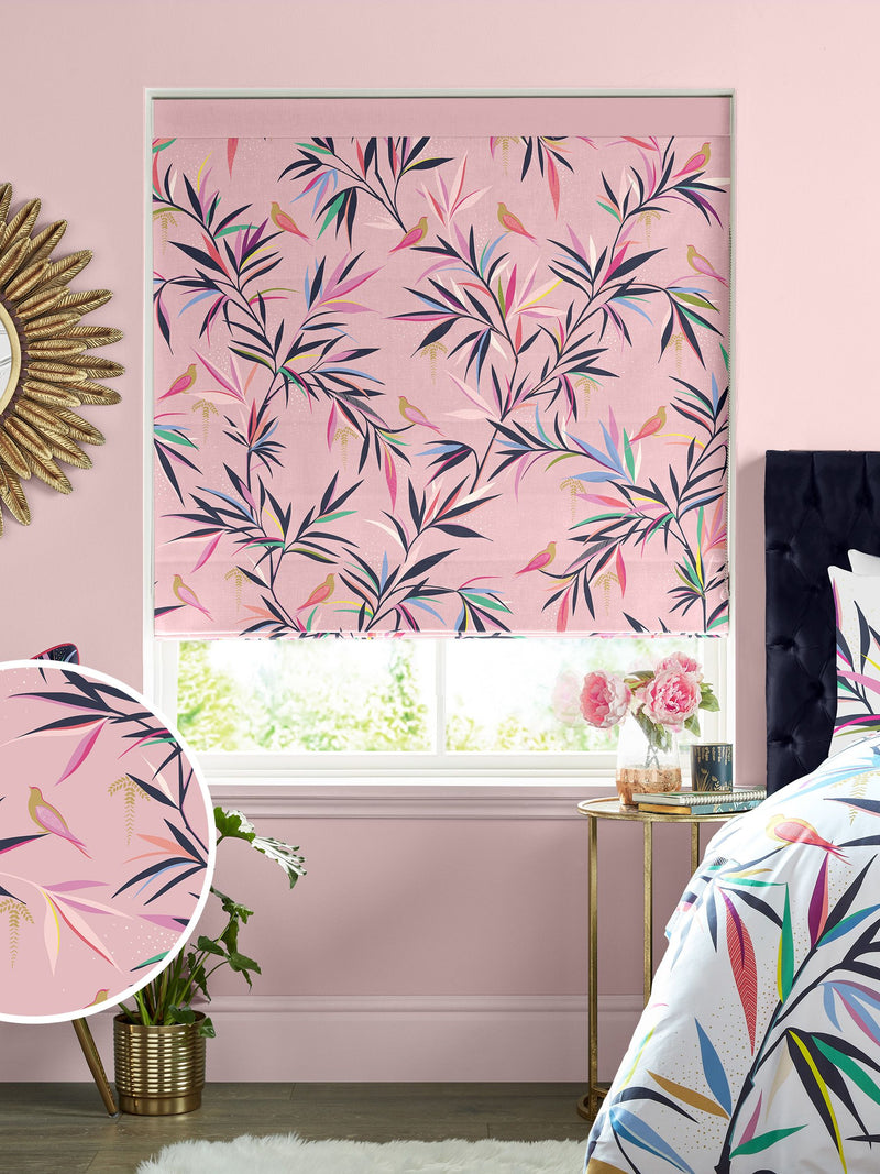 Sara Miller soft pink roman blind (British brand)