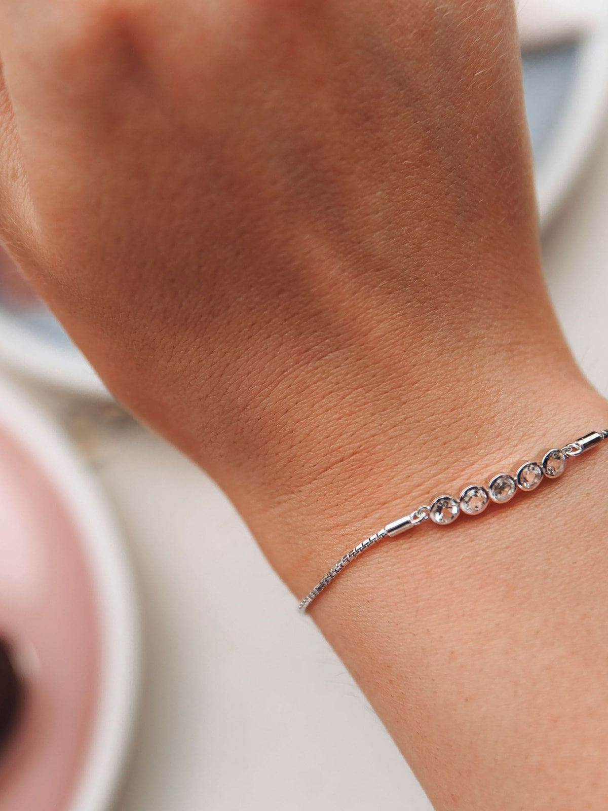 Hot Diamonds Tender White Topaz bracelet 190mm, UK version