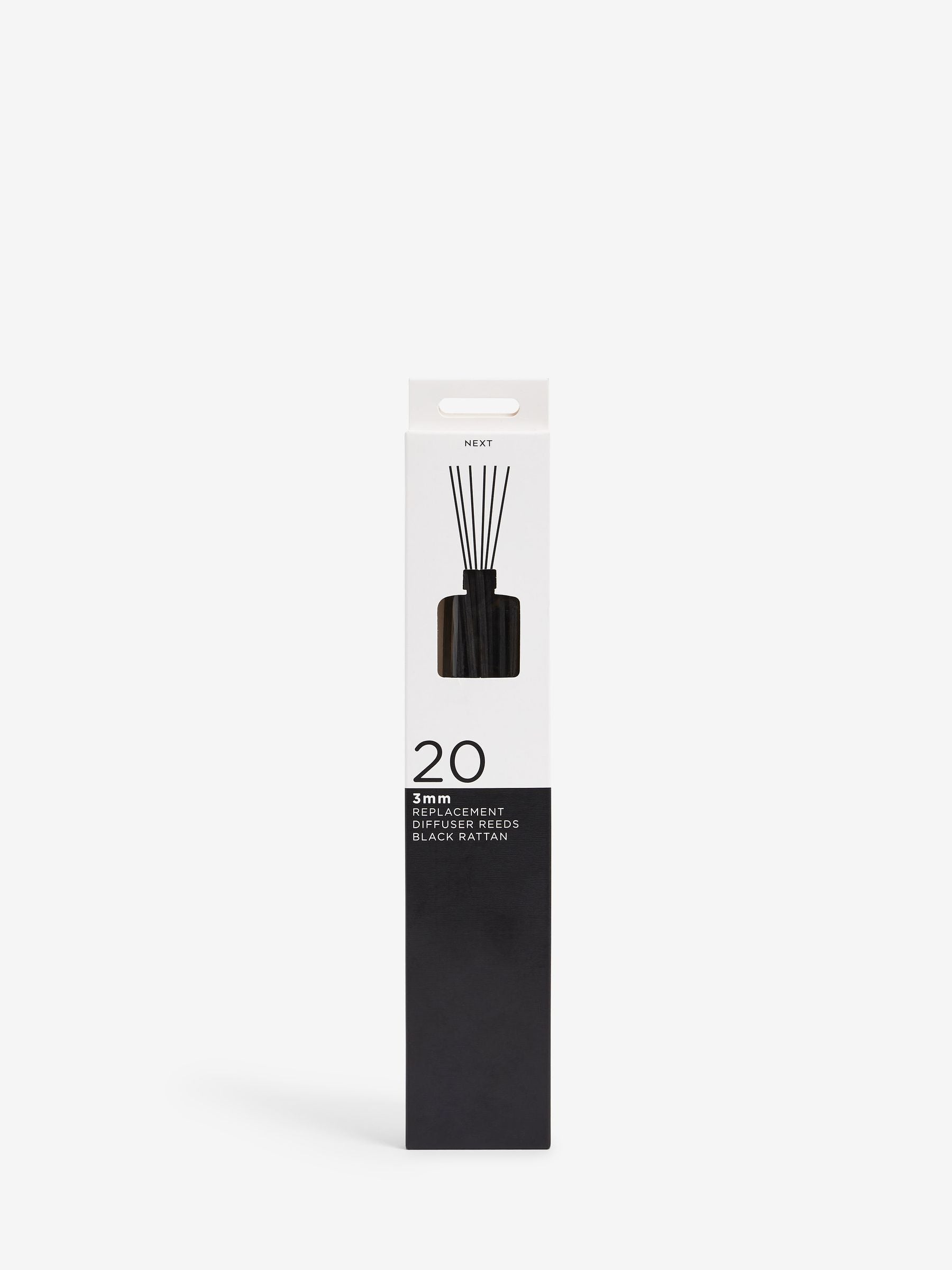 Lot de 20 anches de diffuseur en rotin noir pour parfum d'ambiance (marque britannique)