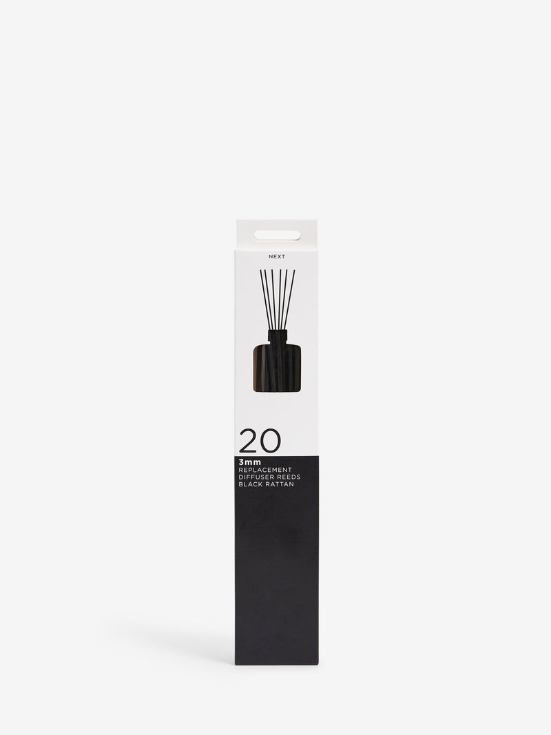 Lot de 20 anches de diffuseur en rotin noir pour parfum d'ambiance (marque britannique)