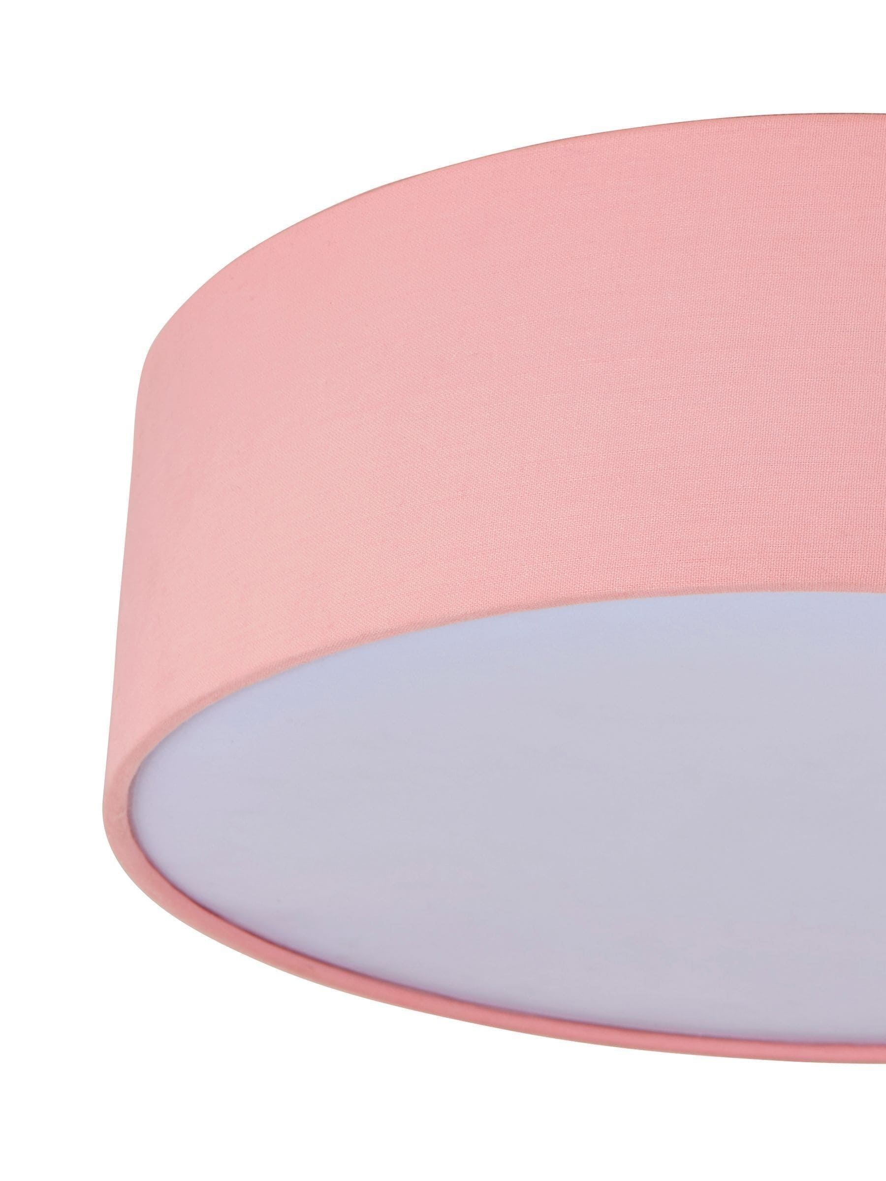 Glow pink diffused flush ceiling light pendant - British product