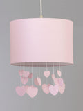 glow pink hearts shade ceiling light - British product
