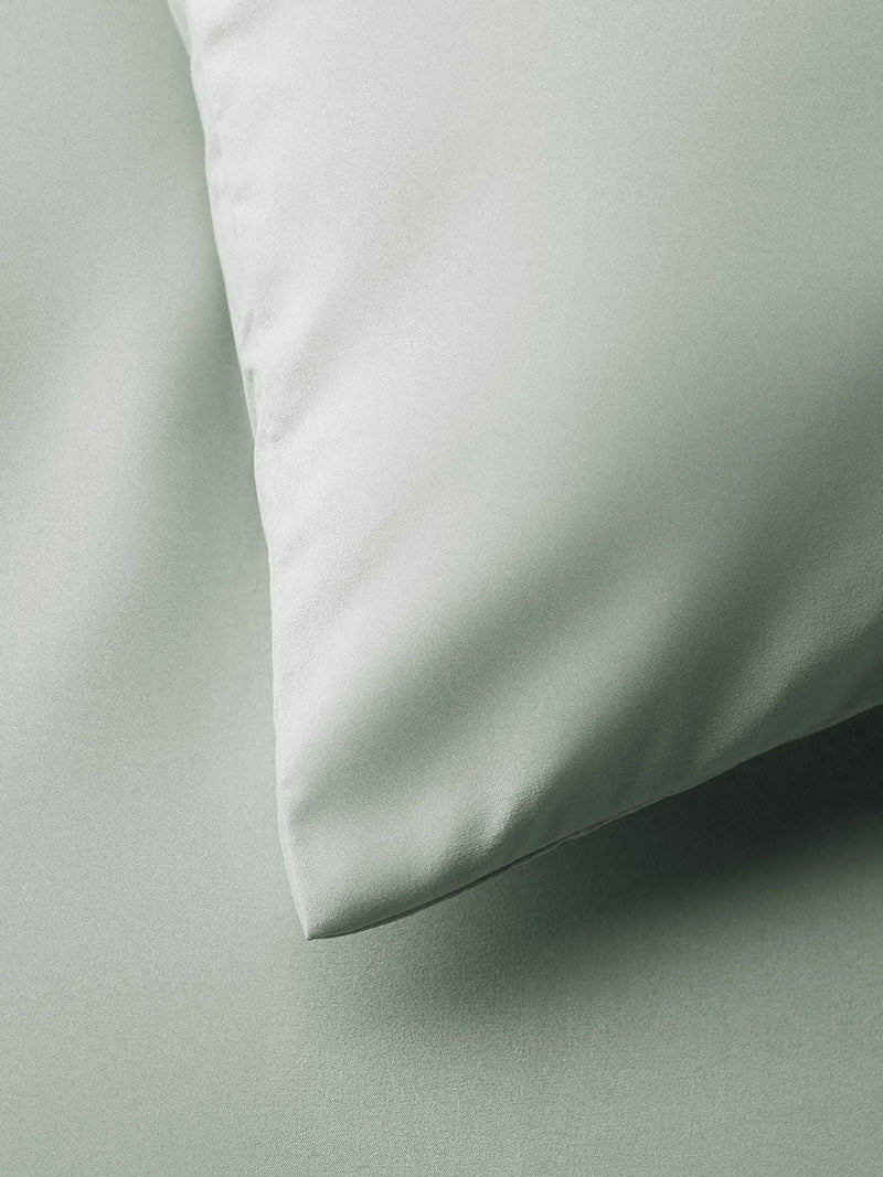 Silentnight Sage Green Duvet Cover and Pillowcase Set (British brand)