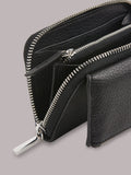 Whistles Black Bibi Zip Purse 100% leather - British product
