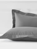 Set of 2 Grey Mid Cotton Rich Pillowcases