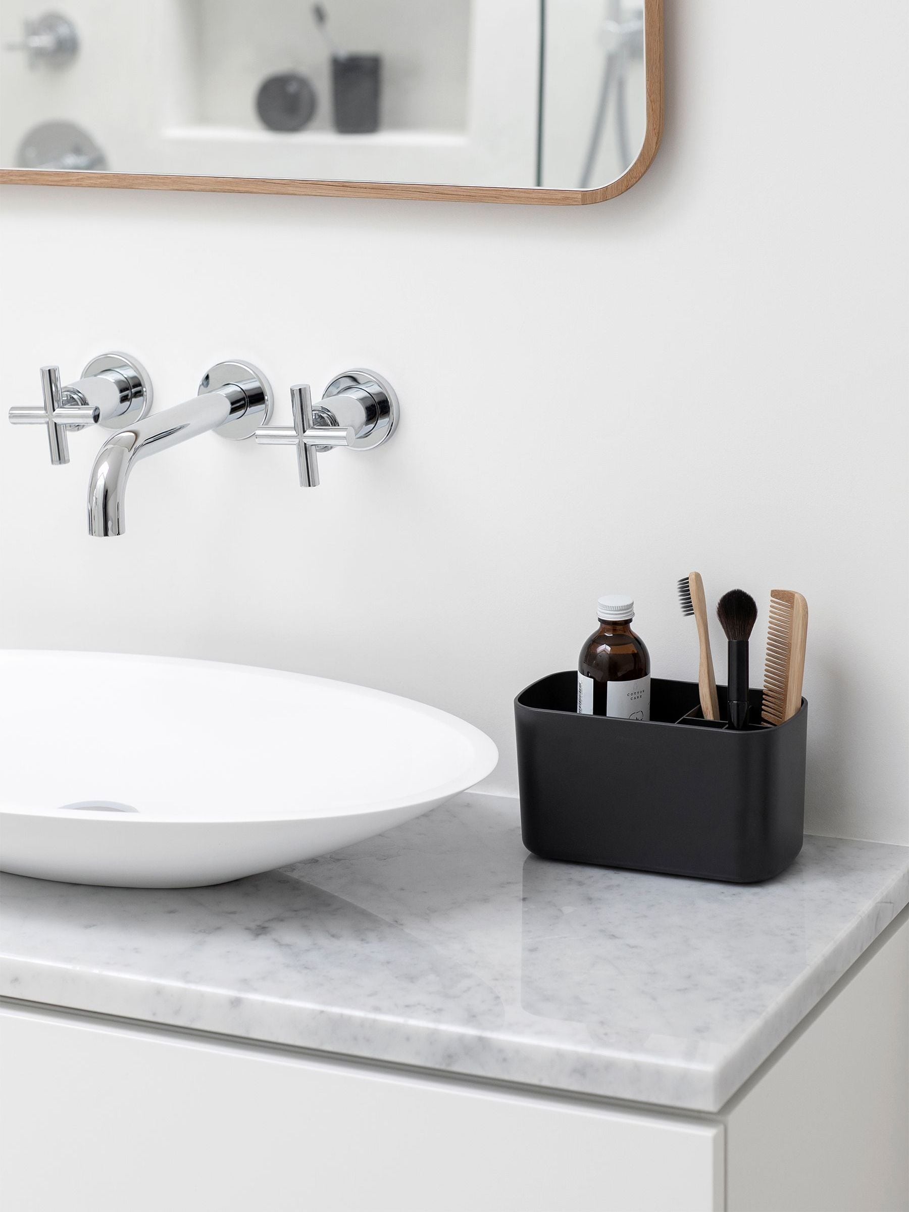 Brabantia Grey ReNew Bathroom Caddy 11x19.5x10cm - British product