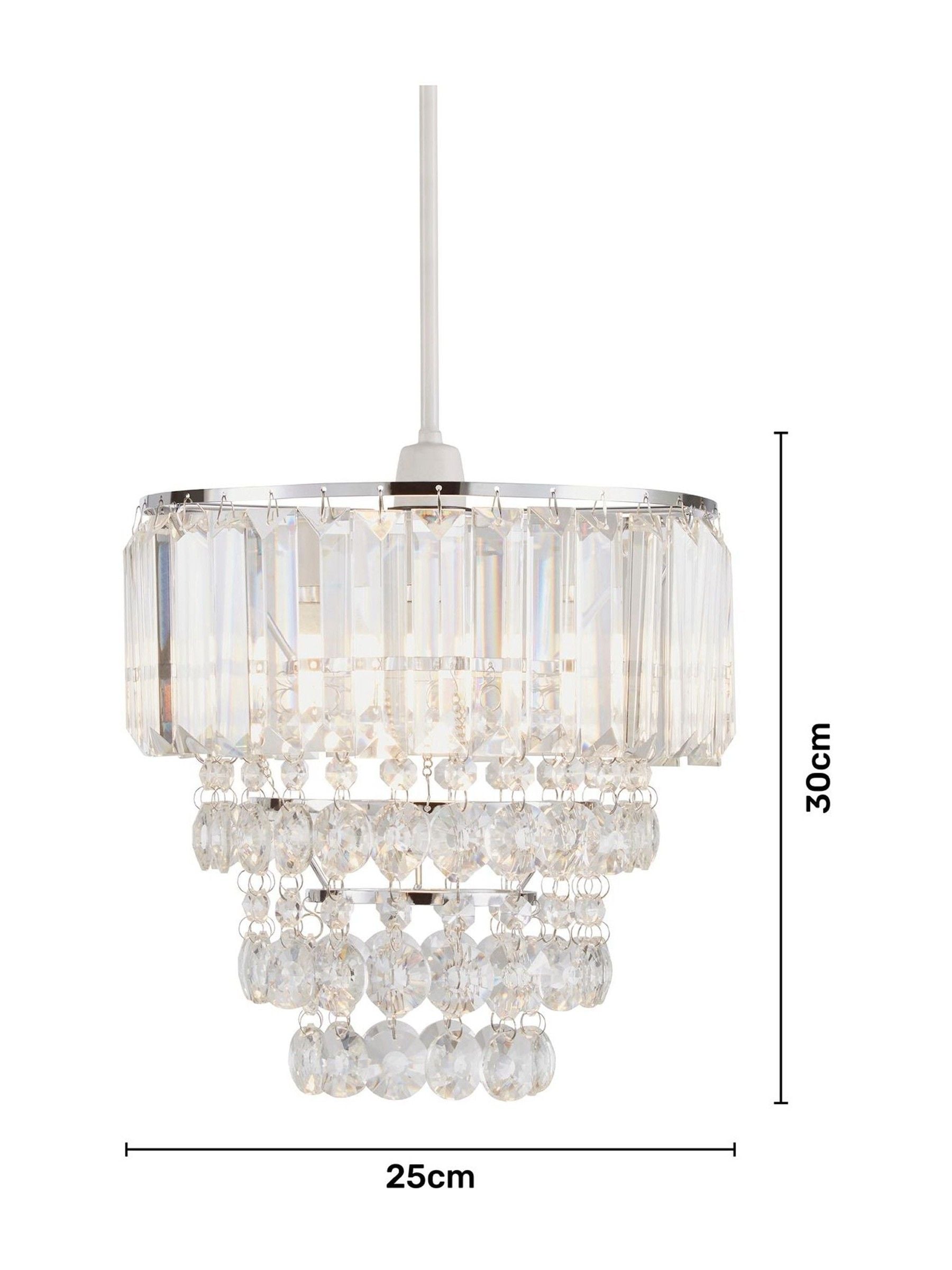 BHS Paladina Crystal ceiling light 30cm height, imported from the UK