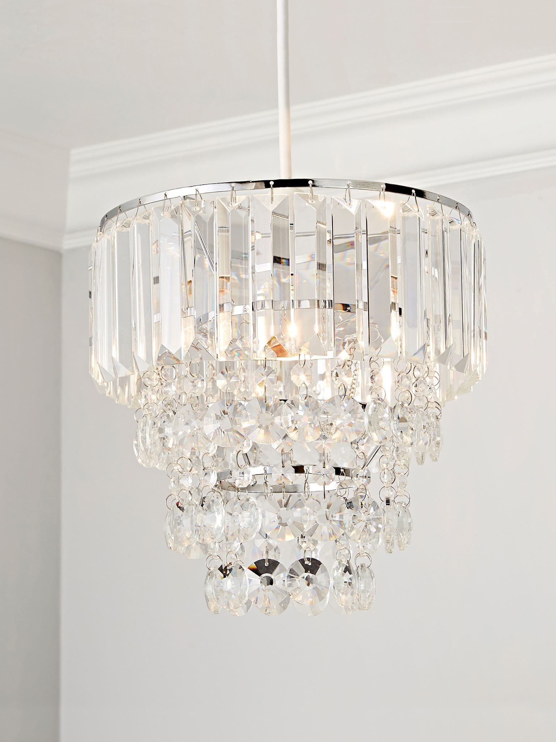 BHS Paladina Crystal ceiling light 30cm height, imported from the UK