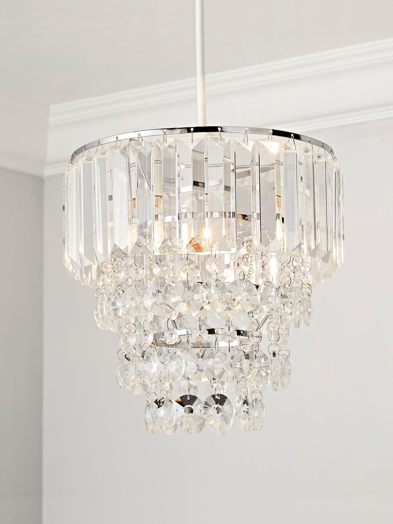 BHS Paladina Crystal ceiling light 30cm height, imported from the UK