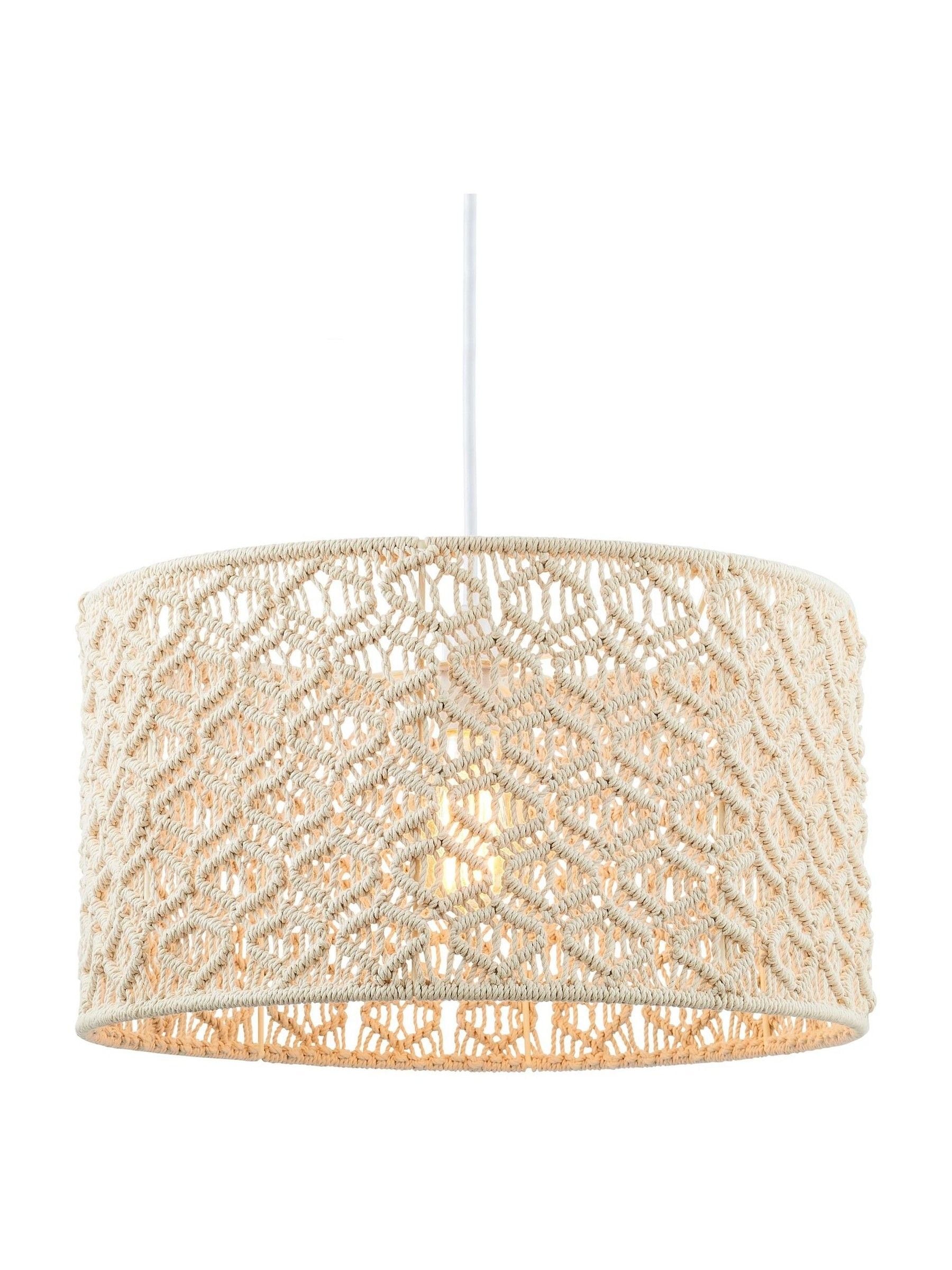 BHS cream macramé large ceiling light shade, UK version