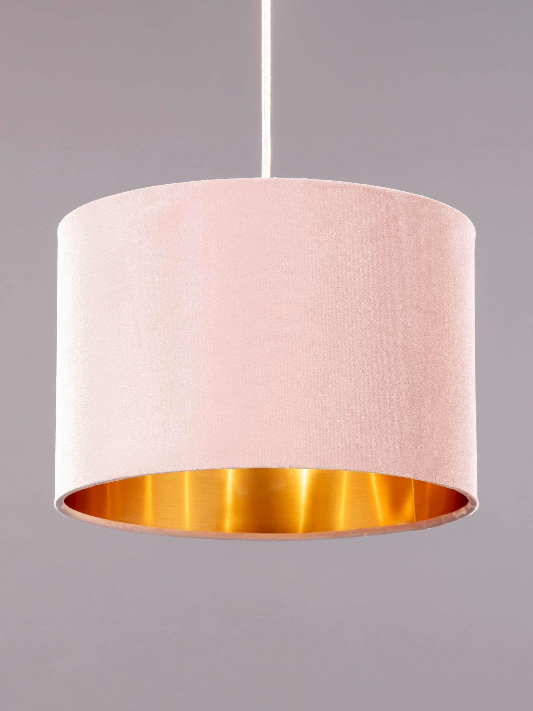 BHS pink velvet ceiling light 30cm (British brand)