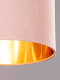 BHS pink velvet ceiling light 30cm (British brand)