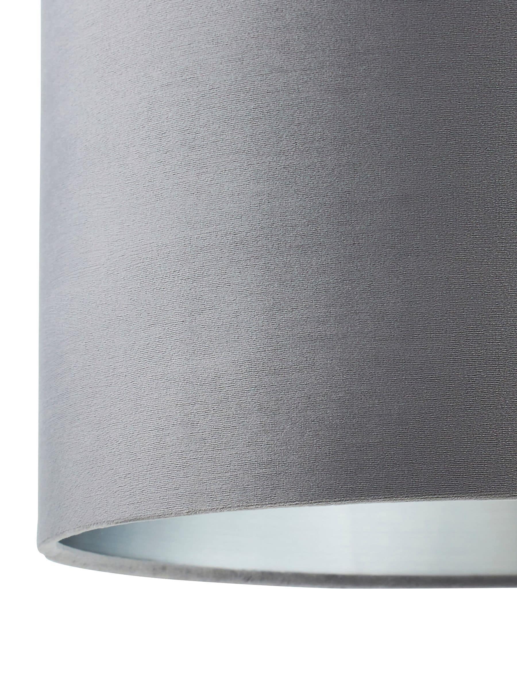 BHS grey velvet shade ceiling light 40cm, imported from the UK