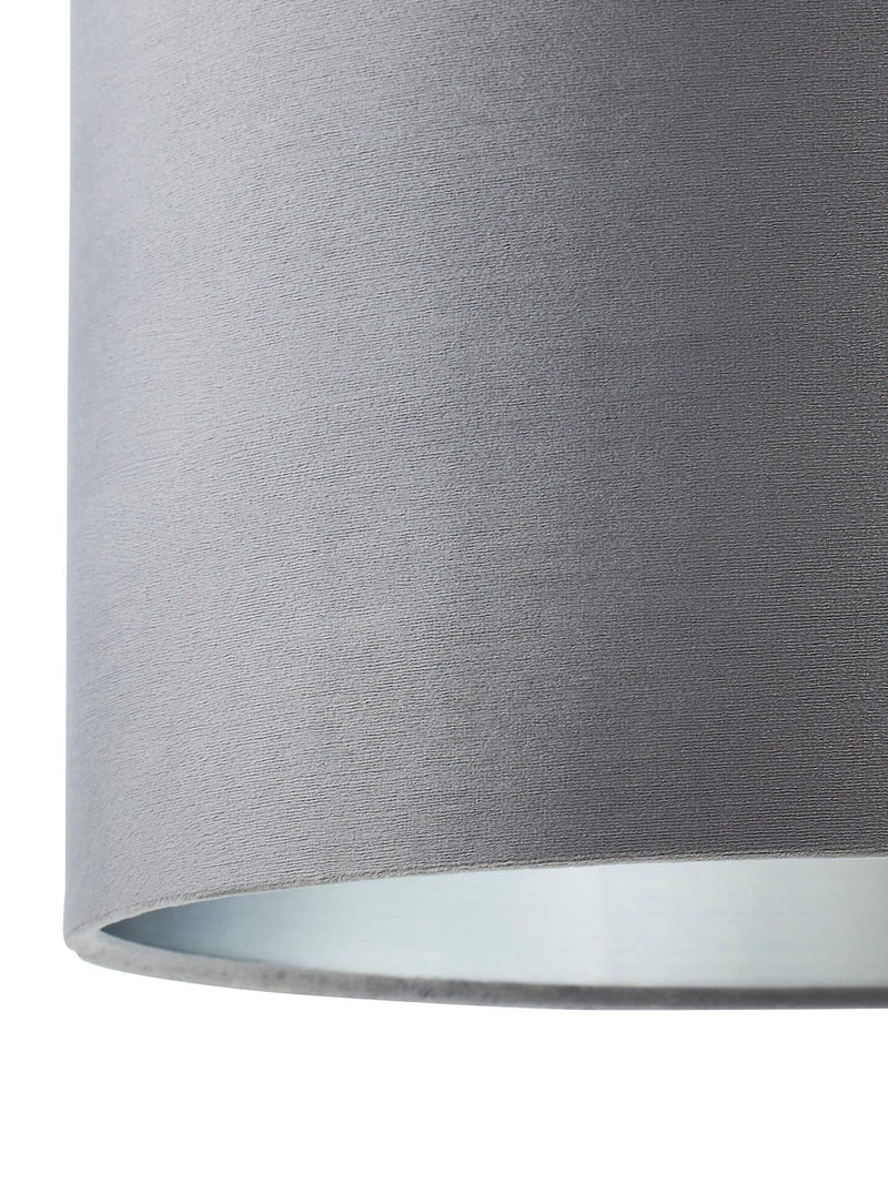 BHS grey velvet shade ceiling light 40cm, imported from the UK