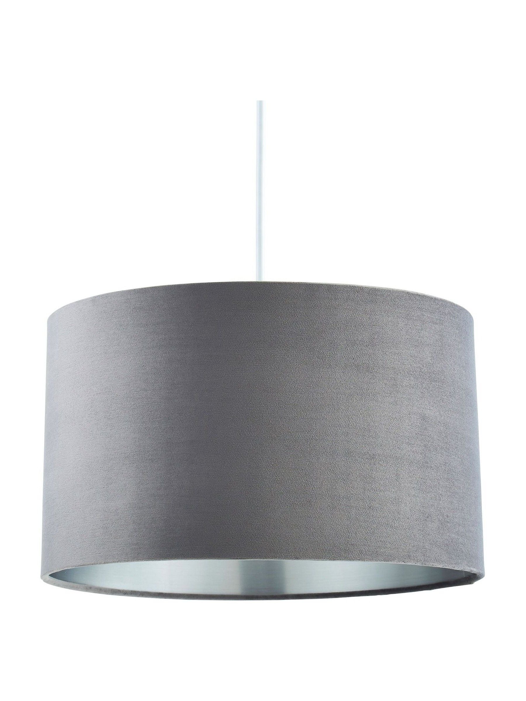 BHS grey velvet shade ceiling light 40cm, imported from the UK