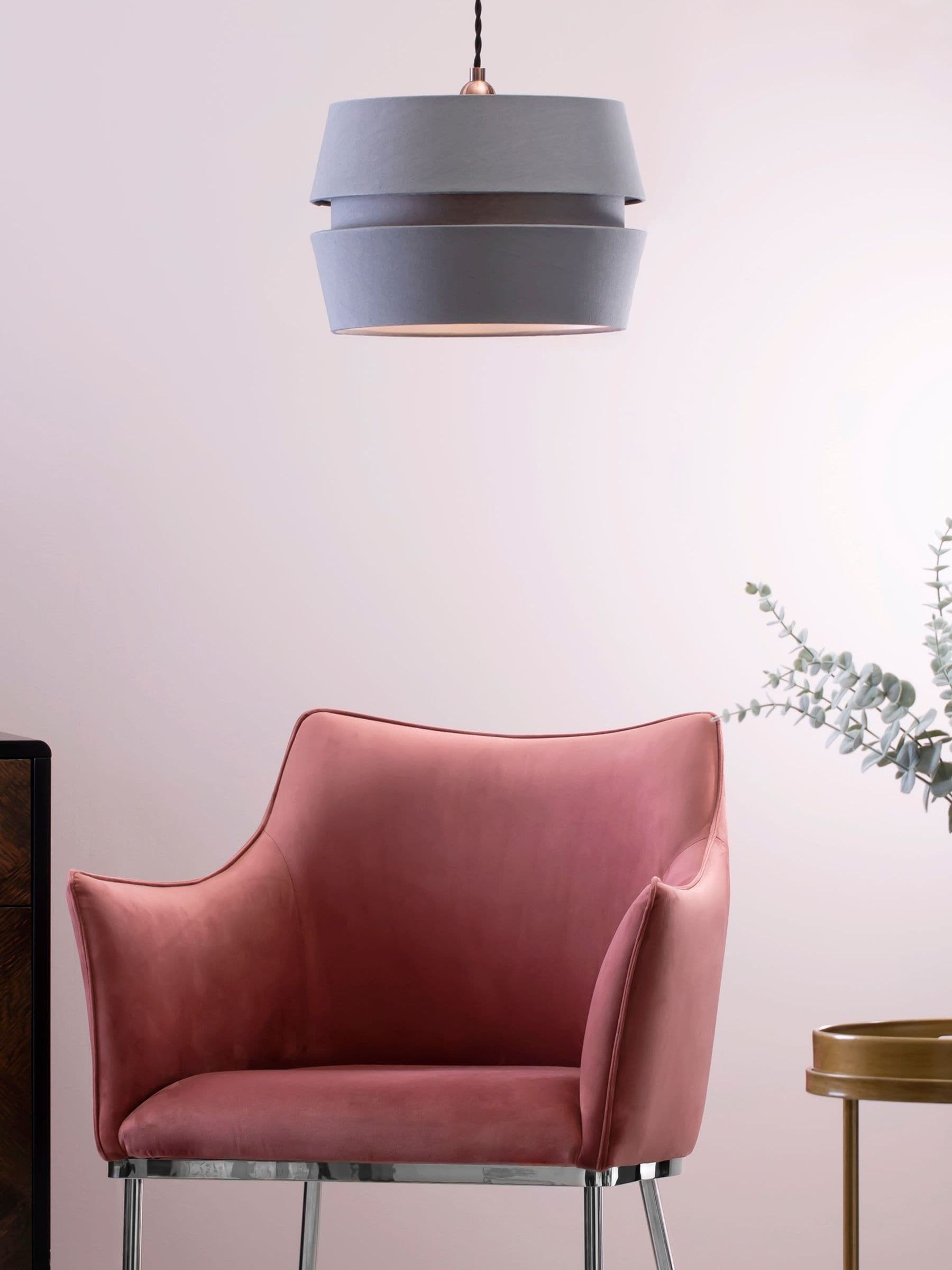 BHS grey three layer shade ceiling light, imported from the UK