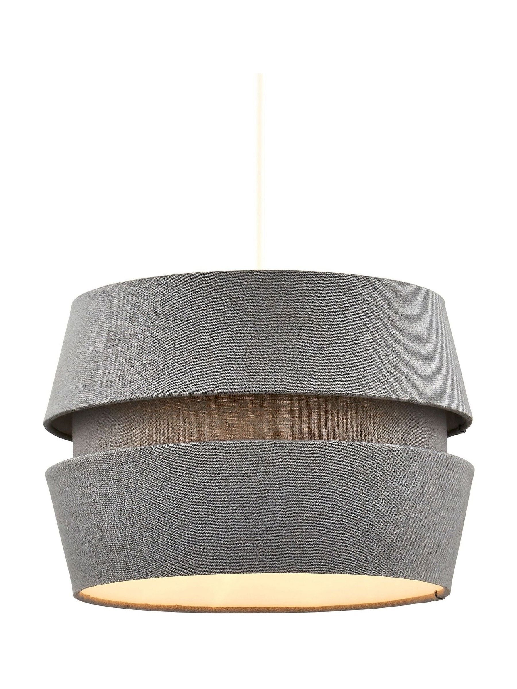 BHS grey three layer shade ceiling light, imported from the UK