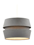 BHS grey three layer shade ceiling light, imported from the UK