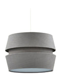BHS grey three layer shade ceiling light, imported from the UK