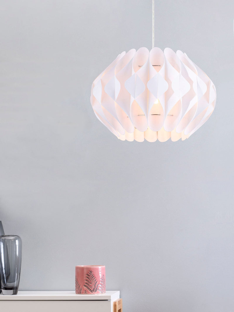 BHS white Landon easy fit ceiling light 40cm, imported from the UK