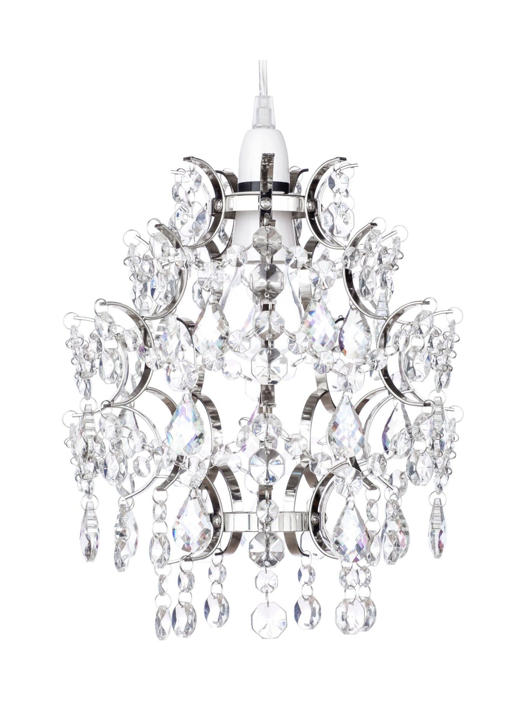 BHS Silver Lisa flush ceiling light, imported from the UK