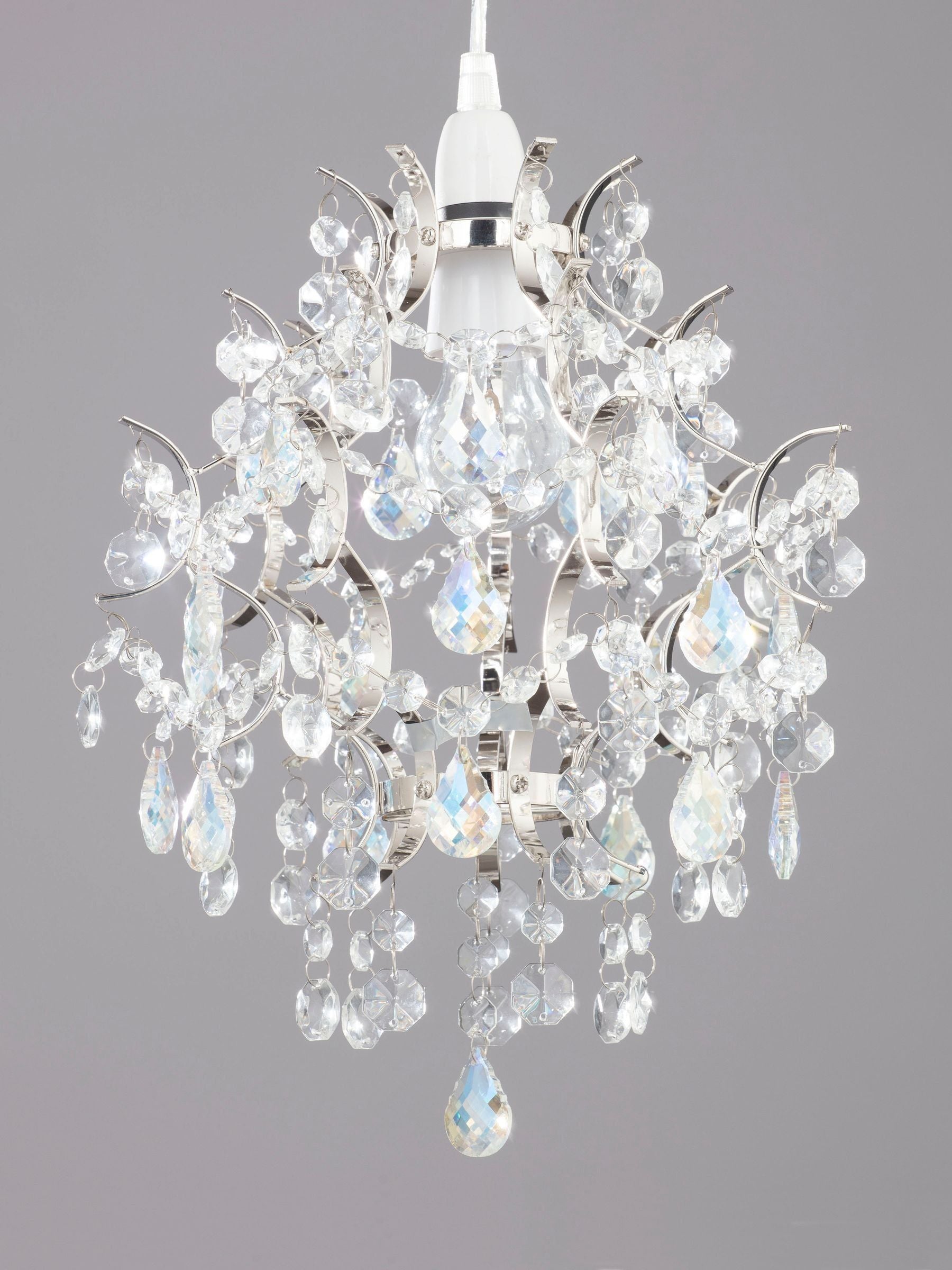 BHS Silver Lisa flush ceiling light, imported from the UK