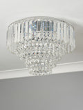 BHS Silver Paladina flush ceiling light, UK version