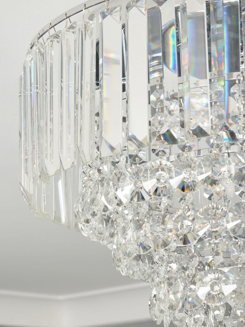 BHS Silver Paladina flush ceiling light, UK version