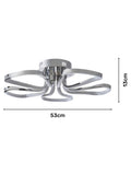 BHS Chrome Alvar LED 5 Petals flush ceiling light - British product