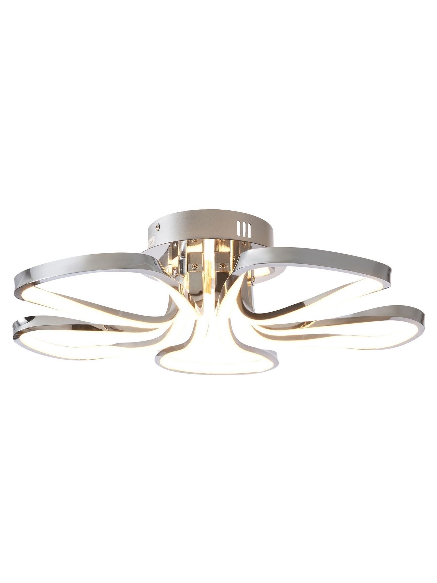 BHS Chrome Alvar LED 5 Petals flush ceiling light - British product