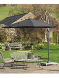 Pacific Anthracite Grey Garden Voyager T1 3m Round Parasol