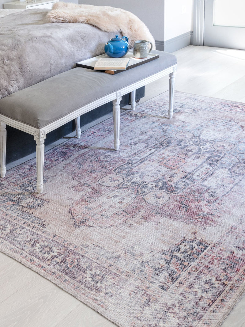 Asiatic Rugs Red Kaya Lila washable rug (British brand)