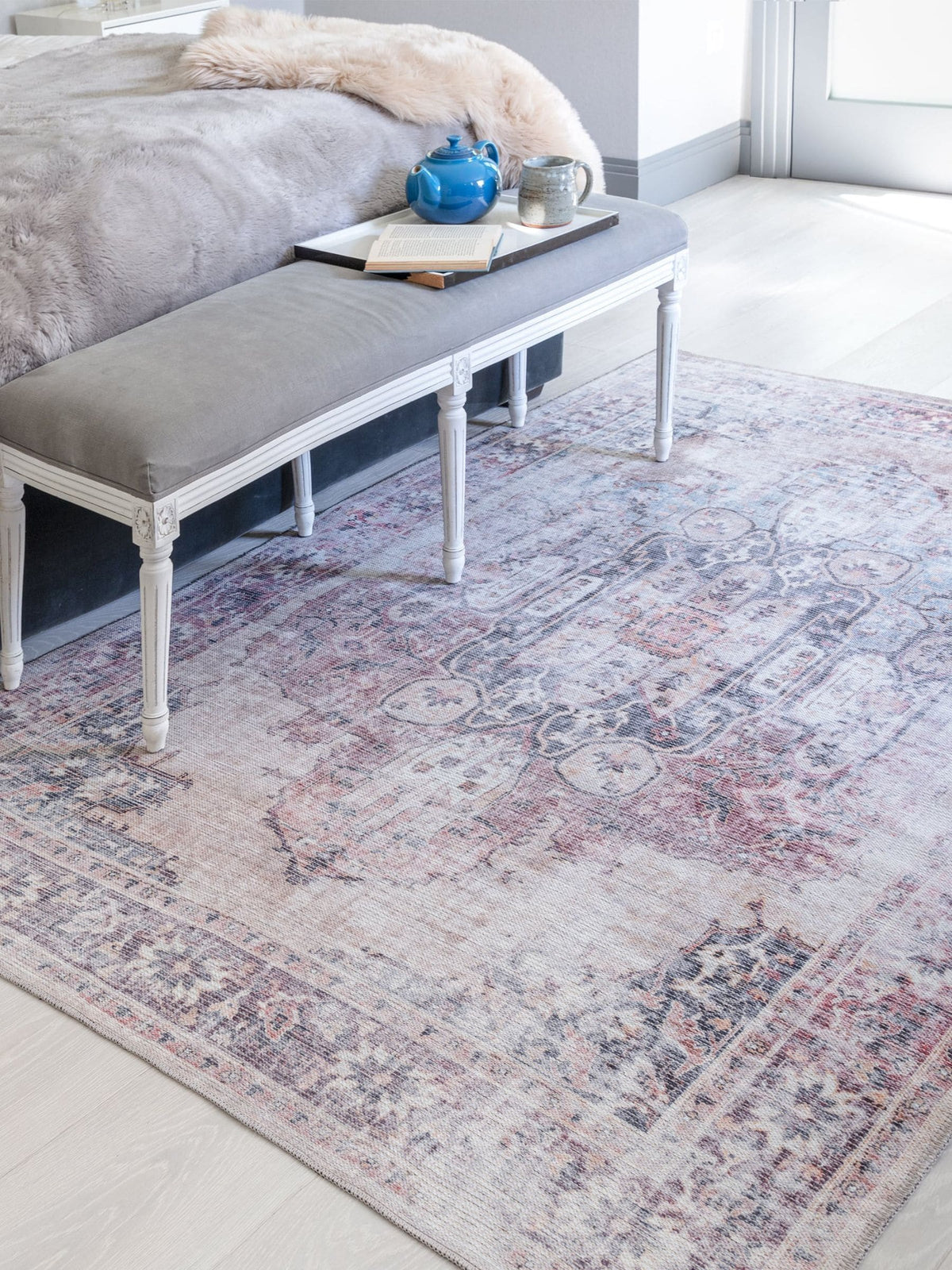 Asiatic Rugs Red Kaya Lila washable rug (British brand)