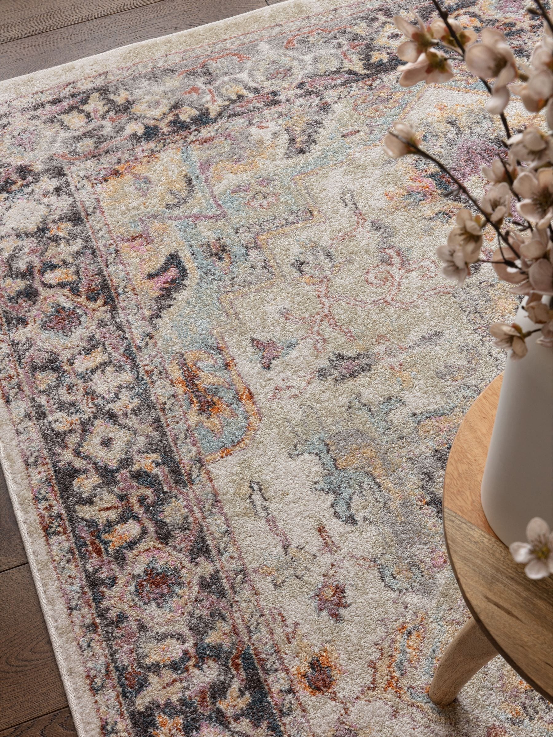 Asiatic Rugs Natural Kira Flores rug, UK version