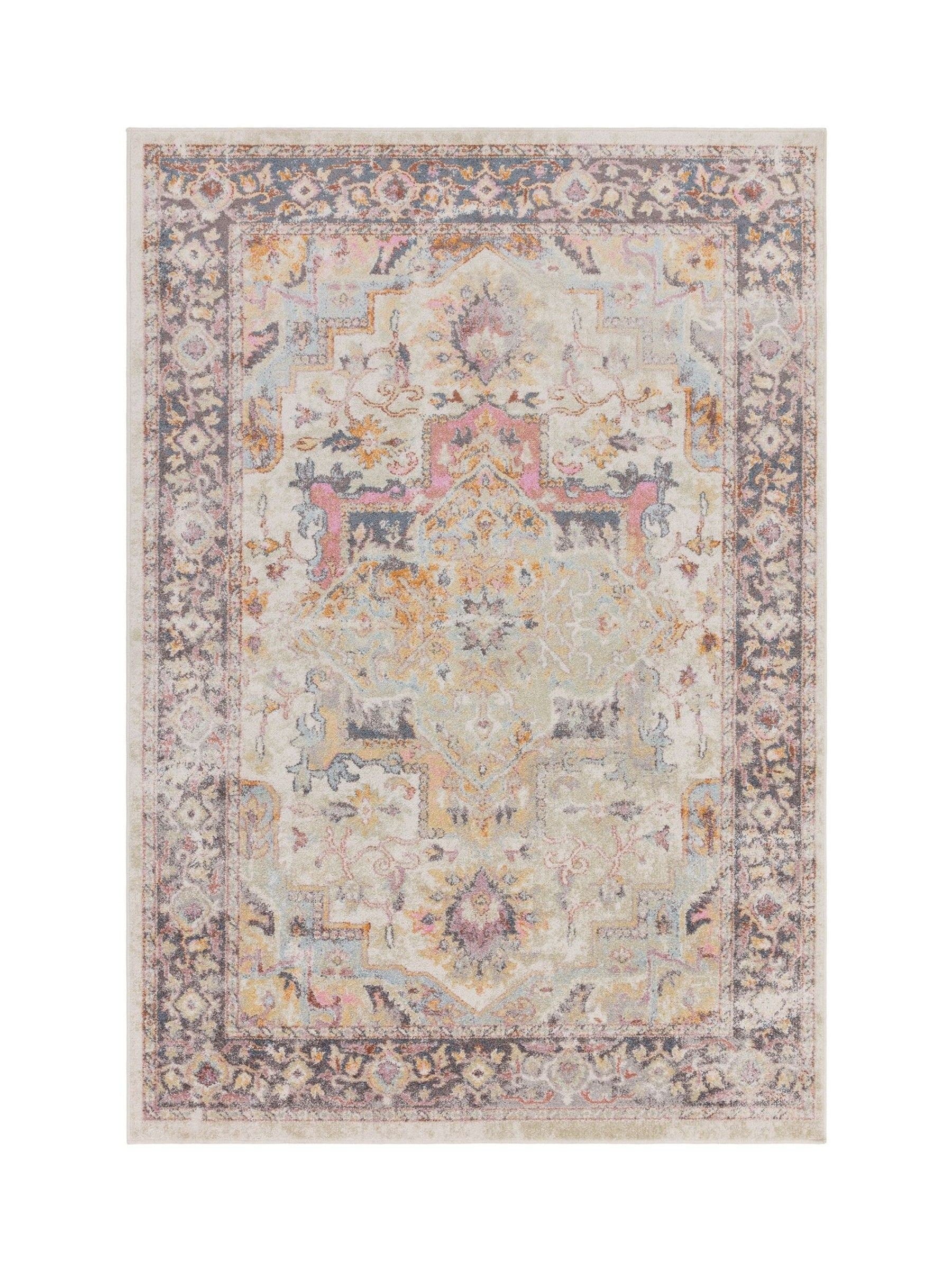 Asiatic Rugs Natural Kira Flores rug, UK version