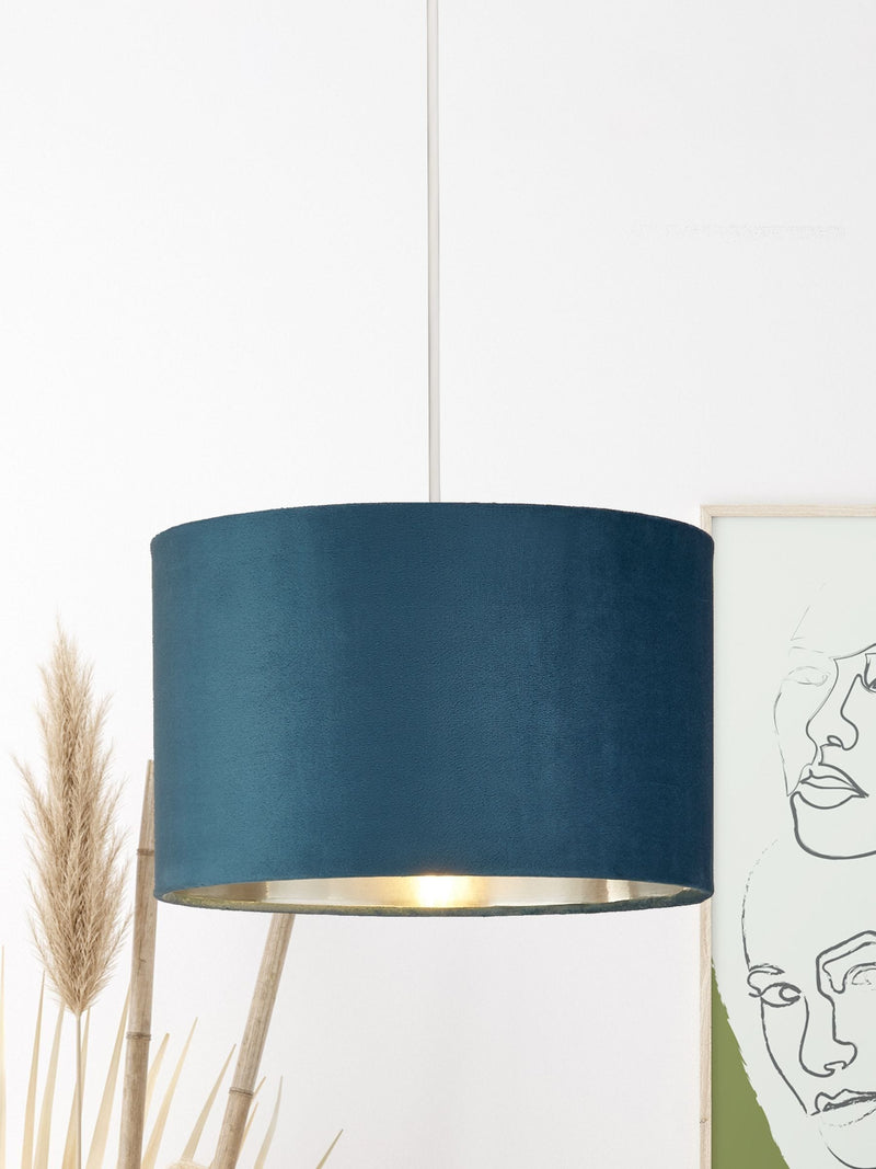 Searchlight Josie Light Grey Velvet Easy Fit Ceiling Light Shade