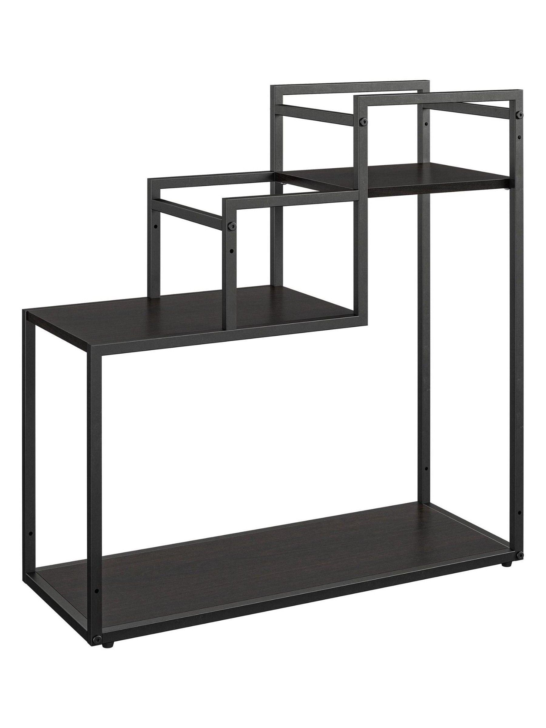 Novogratz green plant stand with metal shelves, imported from the UK