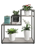 Novogratz grey Weston plant stand with faux concrete finish, UK version