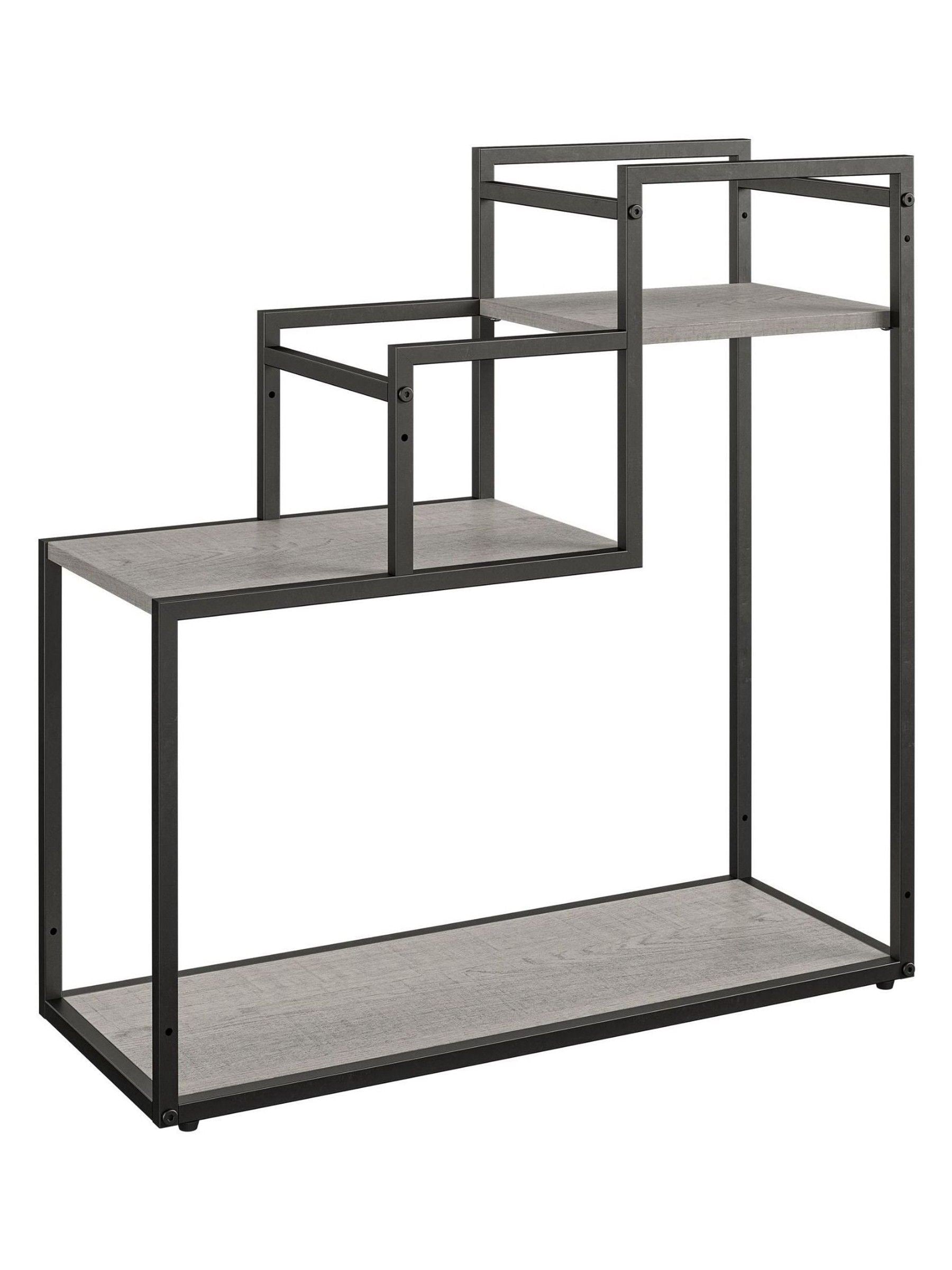 Novogratz grey Weston plant stand with faux concrete finish, UK version