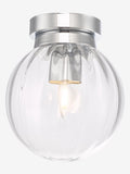 Dar Lighting Niagara flush ceiling light chrome - British product