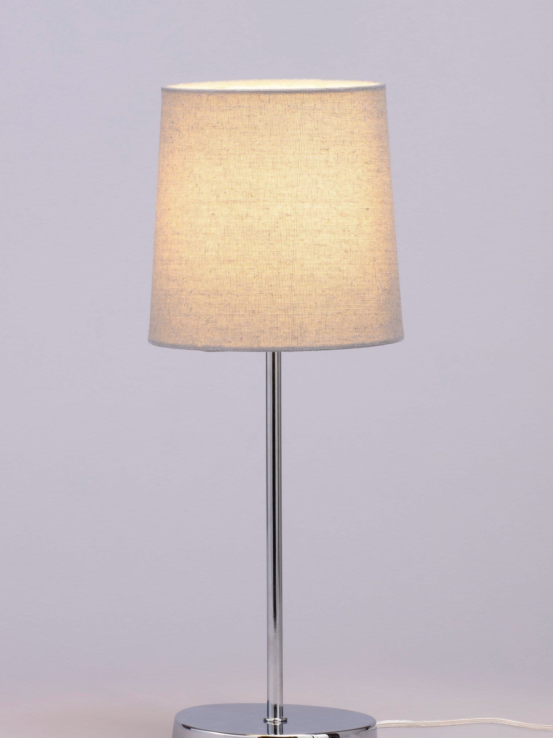 BHS grey touch stick table lamp, UK version