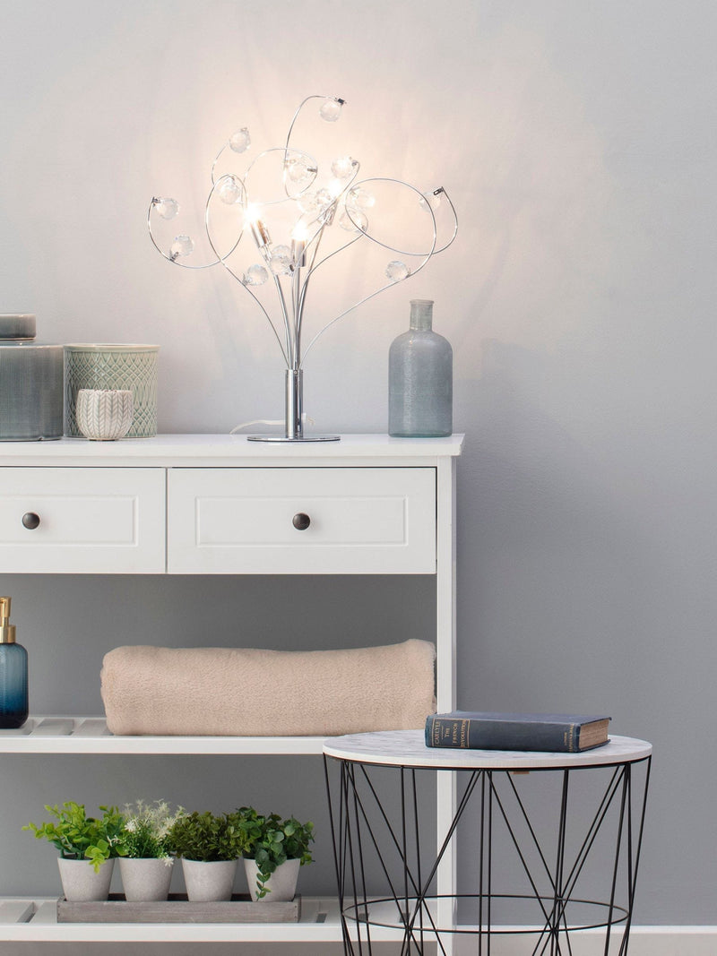 BHS Silver Lila table lamp 42cm, UK version