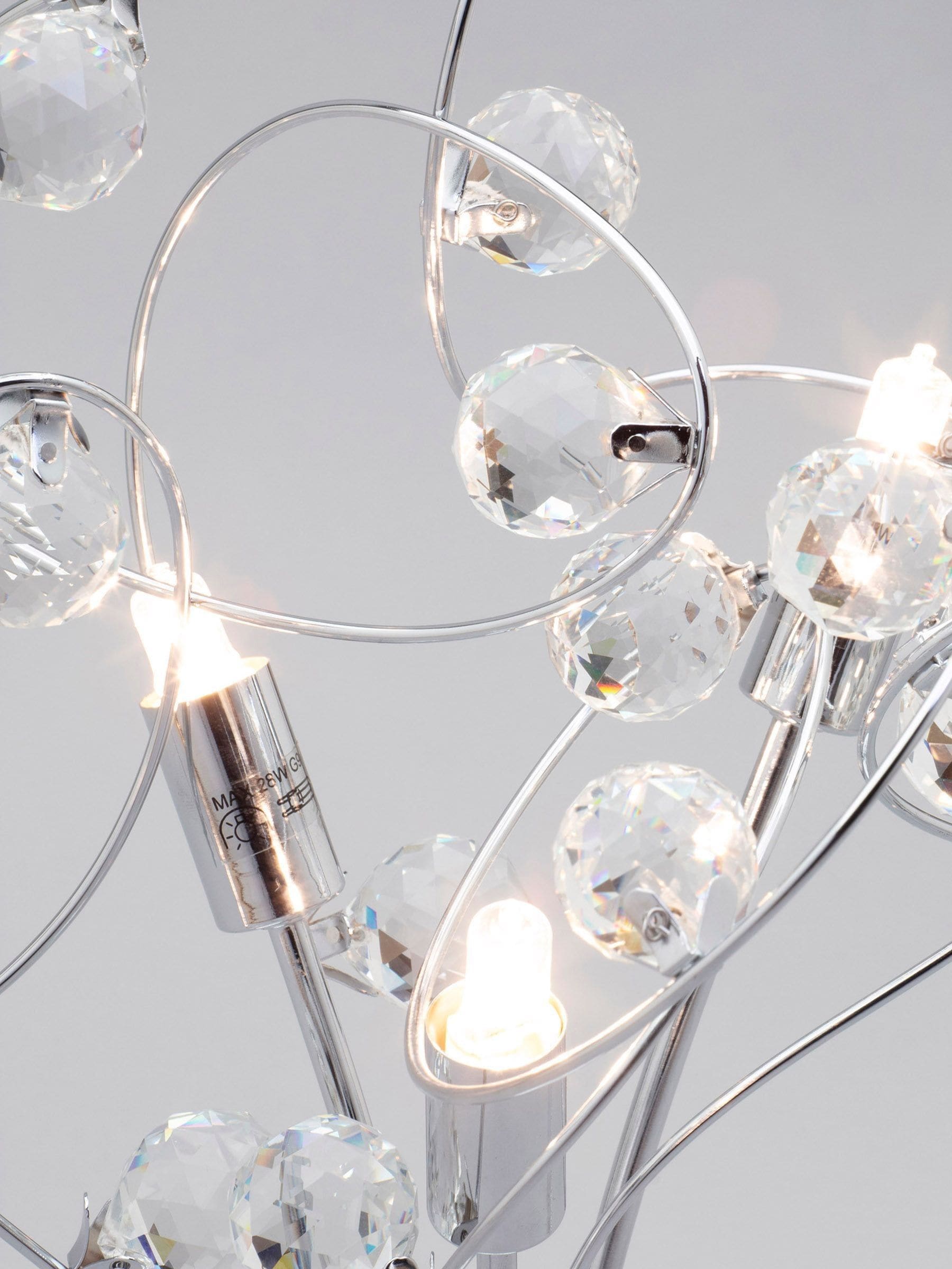 BHS Silver Lila table lamp 42cm, UK version