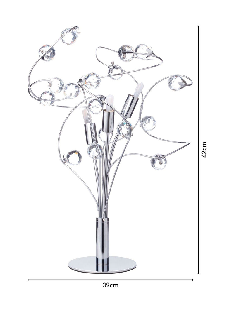 BHS Silver Lila table lamp 42cm, UK version