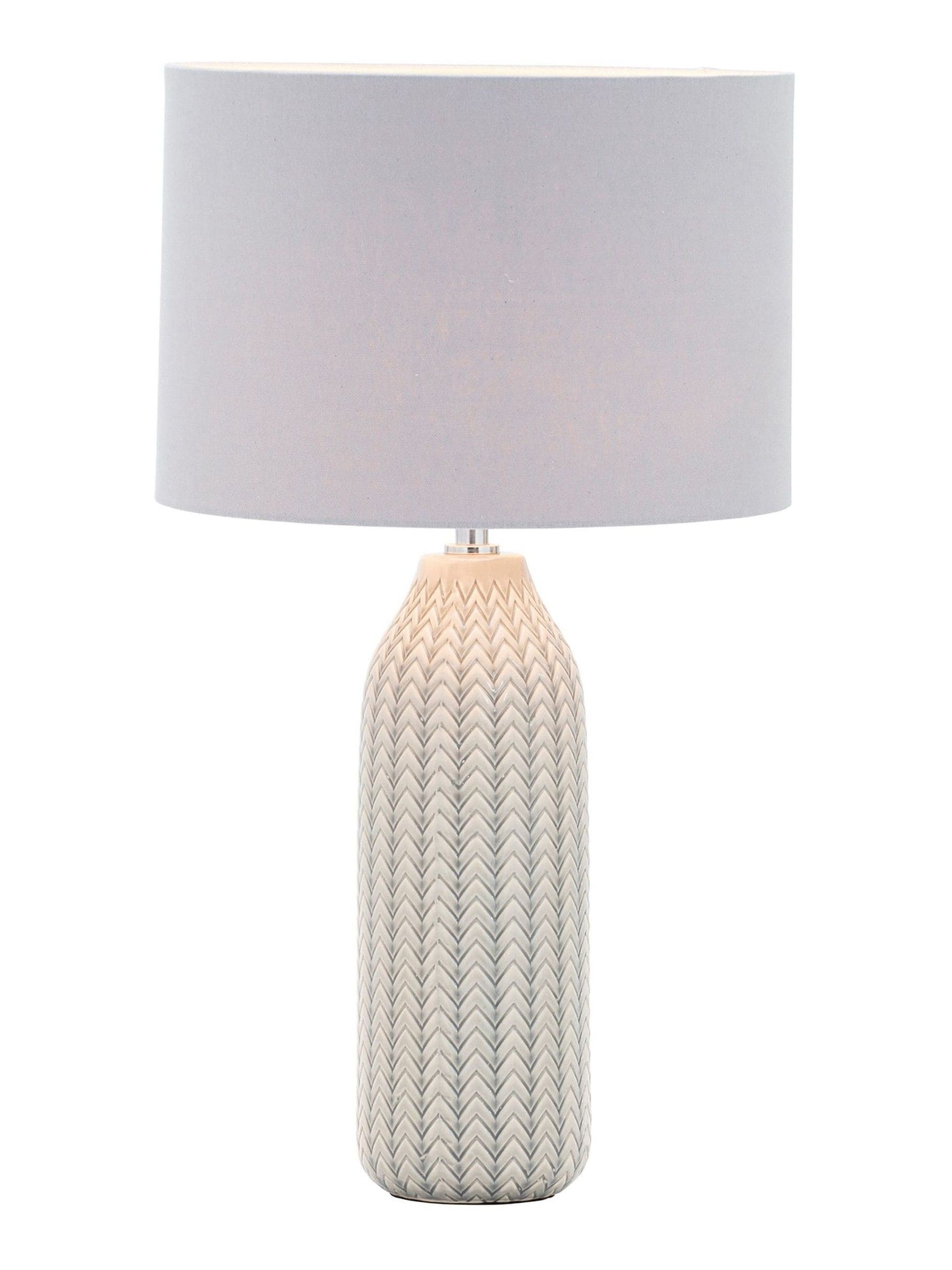 BHS Quentin table lamp grey finish - British product