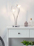 BHS Silver Marianne table lamp (British brand)