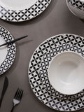 Interiors by Premier Avie Windmill white dinner set 12 piece, UK version